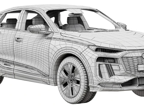 Audi Q6 Sportback e-tron 2025 3D Model