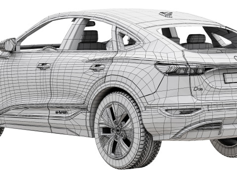 Audi Q6 Sportback e-tron 2025 3Dモデル