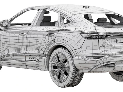 Audi Q6 Sportback e-tron 2025 3D Model