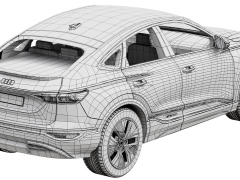 Audi Q6 Sportback e-tron 2025 3Dモデル