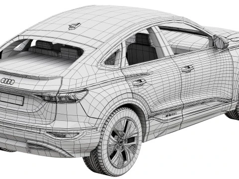 Audi Q6 Sportback e-tron 2025 3D Model