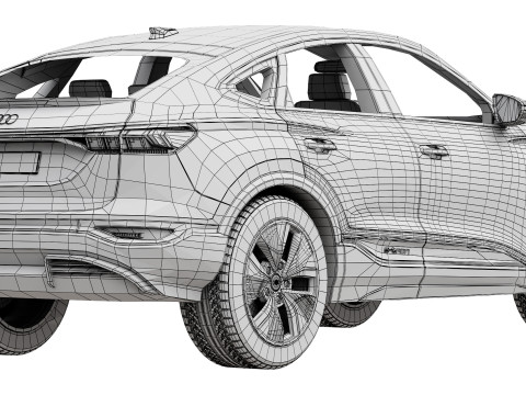 Audi Q6 Sportback e-tron 2025 3Dモデル