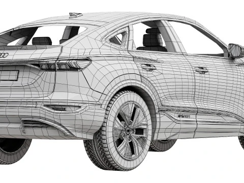 Audi Q6 Sportback e-tron 2025 3D Model