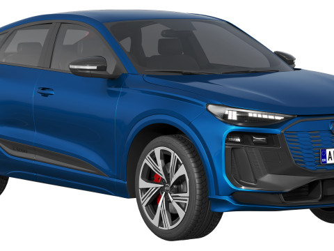Audi SQ6 Sportback e-tron 2025 3Dモデル