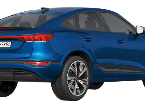 Audi SQ6 Sportback e-tron 2025 3Dモデル