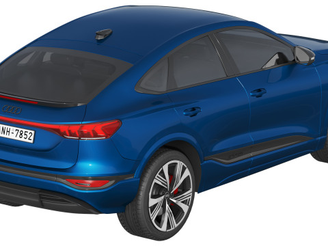 Audi SQ6 Sportback e-tron 2025 3Dモデル