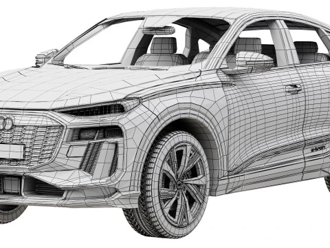 Audi SQ6 Sportback e-tron 2025 3D Model