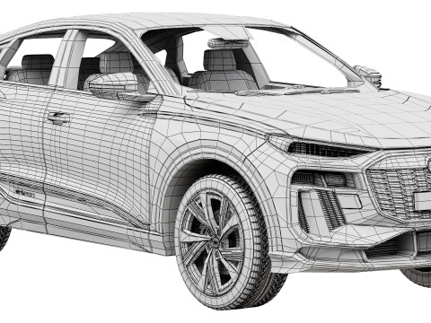 Audi SQ6 Sportback e-tron 2025 3Dモデル