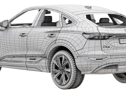 Audi SQ6 Sportback e-tron 2025 3Dモデル