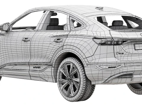 Audi SQ6 Sportback e-tron 2025 3D Model