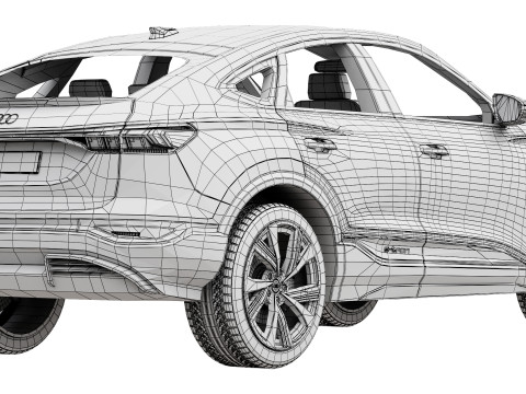 Audi SQ6 Sportback e-tron 2025 3Dモデル