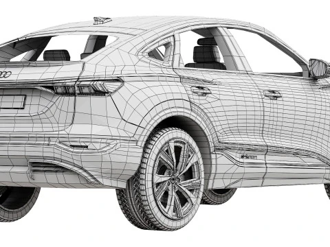 Audi SQ6 Sportback e-tron 2025 3D Model