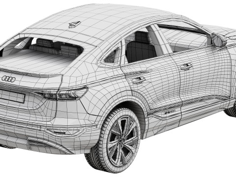 Audi SQ6 Sportback e-tron 2025 3Dモデル