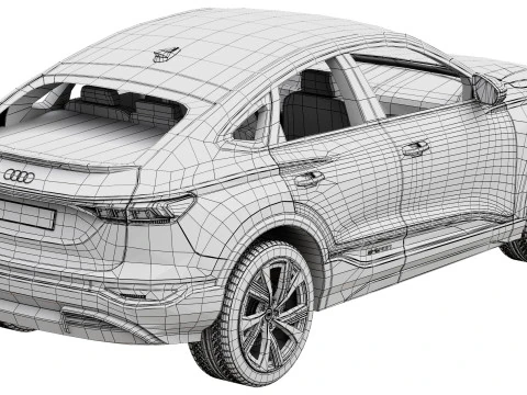 Audi SQ6 Sportback e-tron 2025 3D Model