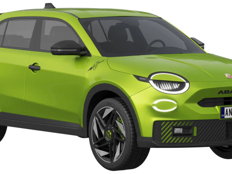 Fiat 600e Abarth 3D Model