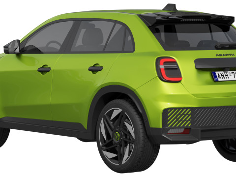 Fiat 600e Abarth 3Dモデル