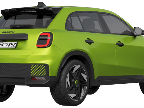 Fiat 600e Abarth 3Dモデル