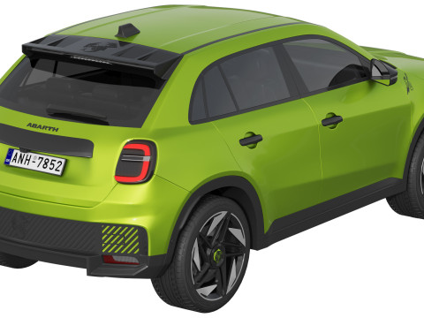 Fiat 600e Abarth 3Dモデル