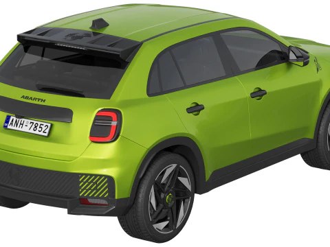 Fiat 600e Abarth 3D Model
