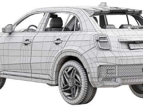 Fiat 600e Abarth 3Dモデル