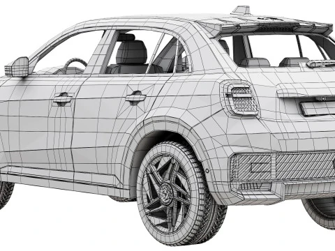 Fiat 600e Abarth 3D Model