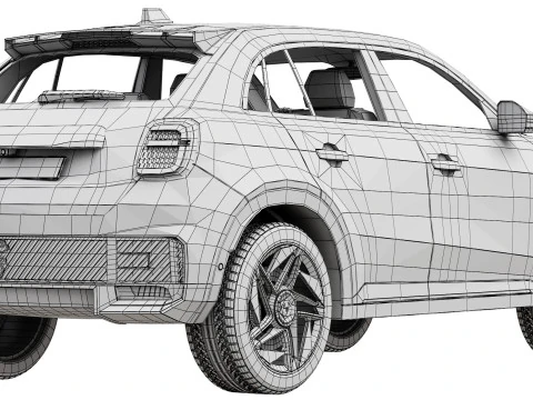 Fiat 600e Abarth 3D Model