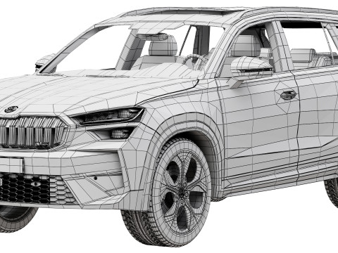 Skoda Kodiaq RS 2025 3D Model