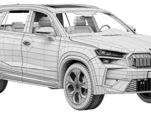 Skoda Kodiaq RS 2025 3D Model