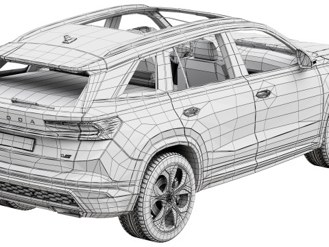 Skoda Kodiaq RS 2025 3D Model