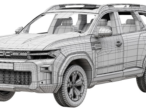 Dacia Bigster 3Dモデル