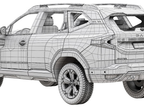 Dacia Bigster 3Dモデル