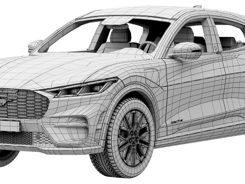 Ford-Mustang Mach-E 2025 Modello 3D