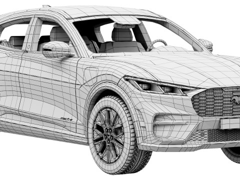 Ford-Mustang Mach-E 2025 Modello 3D