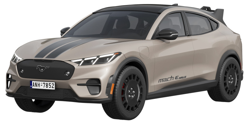 Ford-Mustang Mach-E Rally 2025 Model 3D .c4d .max .obj .3ds .fbx .stl .blend