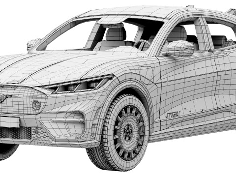 Ford-Mustang Mach-E Rally 2025 Model 3D