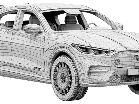 Ford-Mustang Mach-E Rally 2025 Model 3D