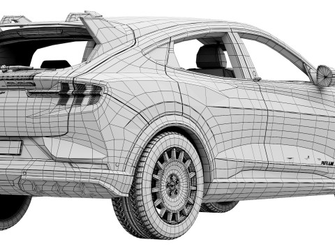 Ford-Mustang Mach-E Rally 2025 Model 3D