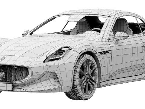 Maserati GranCabrio Folgore 2025 3Dモデル