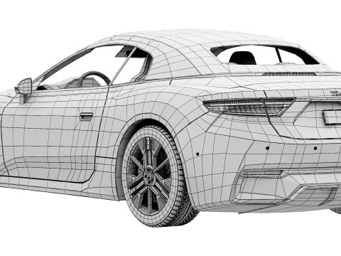 Maserati GranCabrio Folgore 2025 3Dモデル