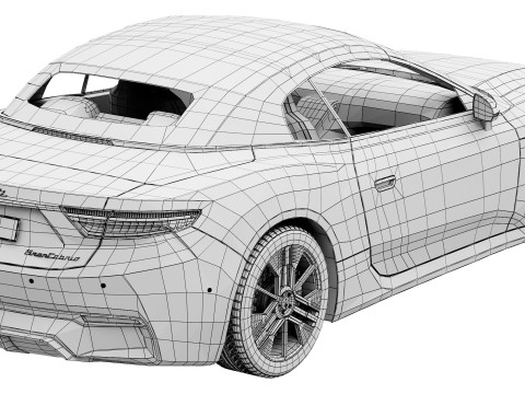 Maserati GranCabrio Folgore 2025 3Dモデル
