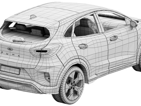 Ford-Puma Gen-E 2025 3D Модель