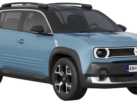 Renault 4 E-Tech 3D Model