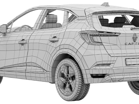 Renault Captur 2025 3D 모델