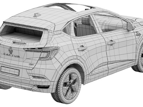 Renault Captur 2025 3D 모델