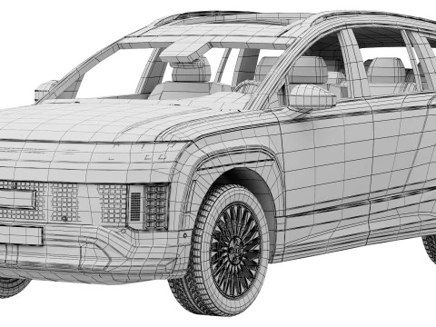 ヒュンダイ IONIQ 9 3Dモデル