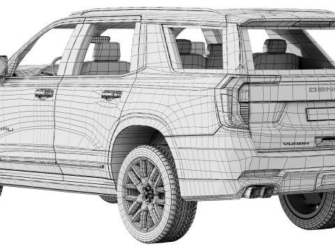 GMC Yukon Denali 2025 3Dモデル