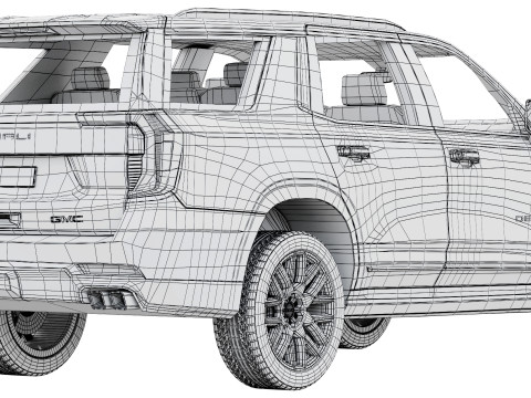 GMC Yukon Denali 2025 3Dモデル