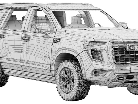 GMC Yukon AT4 2025 3D-Modell