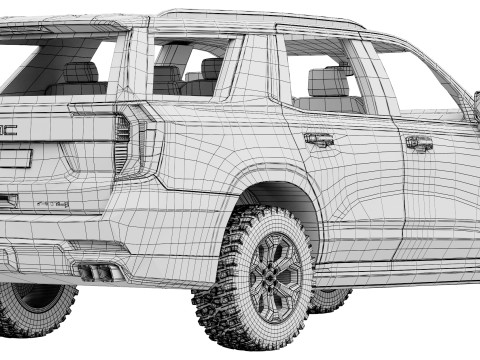 GMC Yukon AT4 2025 3D-Modell