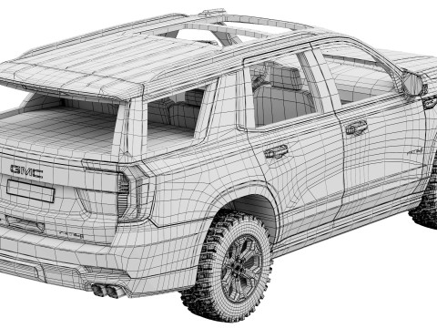 GMC Yukon AT4 2025 3D-Modell